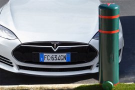 Tesla custom electric car charging station